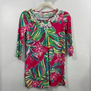 Lilly Pulitzer Colorful Floral Kids Dress